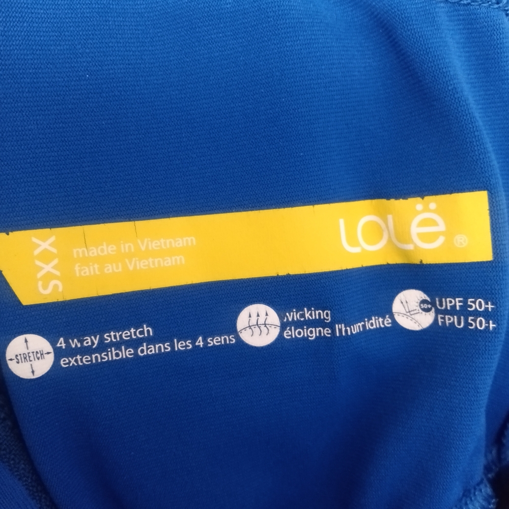 Lolë Royal Blue Zip-Up Cardigan Running Workout Jacket XXS - Picture 10 of 11